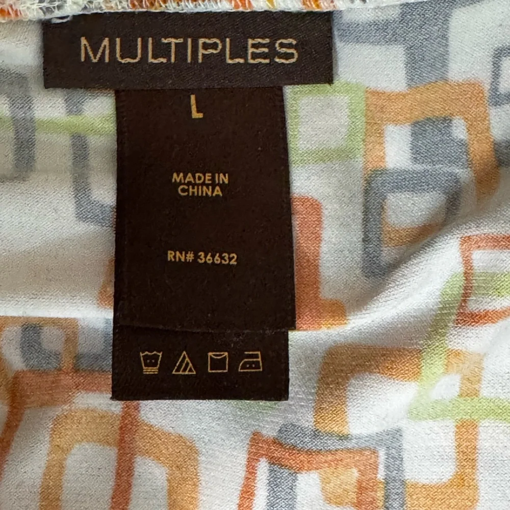 Multiples Colorful Abstract Maxi Skirt - Picture 5 of 6